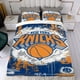thumbnail image 4 of NEW YORK KNICKS Conjunto de sábanas temático, trío de piezas, cómodo y amigable con la piel, diseño único, regalo de decoración para el hogar para familiares, amigos y fans, 90 cm * 190 cm, 4 of 6
