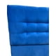 thumbnail image 2 of Respaldo De Cama King Valencia Felpa Azul, 2 of 3