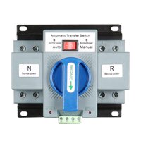Ioensy - Interruptor De Transferencia Automático De Doble Potencia, Conjunto De Fuente De Alimentación Doble Para Uso Doméstico, 2P63A