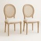 thumbnail image 1 of Pack de 2 Sillas de Comedor Madera Acolchada Luis XV, 1 of 4