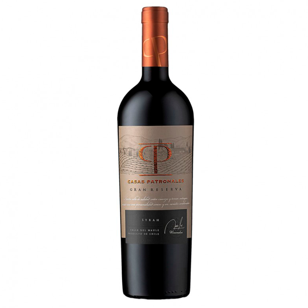 Vino Casas Patronales Gran Reserva Syrah 14,5° 750Cc
