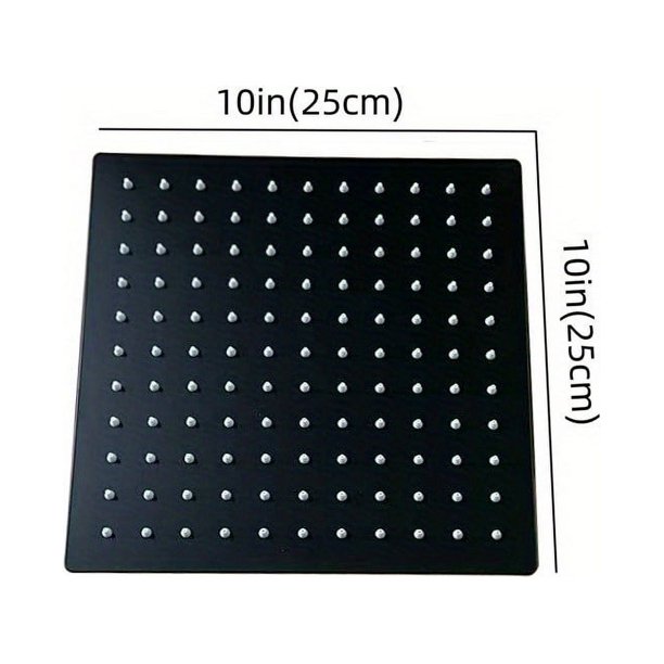 1pc Ultra-Thin Stainless Steel Rainfall Shower Head - Enhance Your Bathing Experience with a Soothing Spray