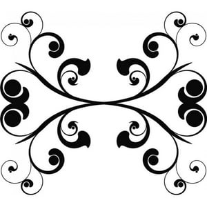 Rienda Libre Graphics - Decomural Embellishment Swirl Headboard Ws-18202