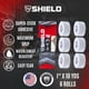thumbnail image 5 of SHIELD Combat Tape | Cinta de Boxing para manos, fabricada en EE. UU., cinta deportiva de 2.54 cm, fácil de desgarrar, 2.54 cm x 9.44 m, paquete de 6, para Boxing, MMA, Muay Thai, color Blanco, 5 of 8