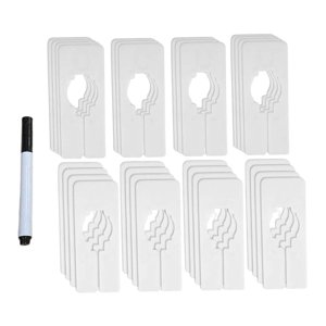 Bothyi - Separador De Separadores De Perchas De Ropa De 30 Piezas Con Marcador Para Clasificar El Color