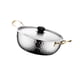 thumbnail image 1 of Olla De Cocina De Ramen Coreano, Utensilios De Cocina Para Fiestas En El Patio, Senderismo, Picnic, 22 Cm, Argent, 1 of 5