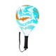 thumbnail image 3 of Pala de pádel ligera con superficie de fibra de carbono, núcleo de espuma, diseño redondo, agarre cómodo, adecuada para niños, entrenamiento al aire l Azul, 3 of 5