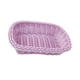 thumbnail image 1 of Binete De Almacenamiento De Organizador De Canasta Tejida A Mano Para La Oficina De Almacenamiento De La Cocina De Baño Purple Purple, 1 of 5