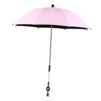 Bothyi - Sombrilla Universal Uv, Toldo Para El Sol, Cochecito De Bebé, Cochecito Con Clip, Paraguas Rosa
