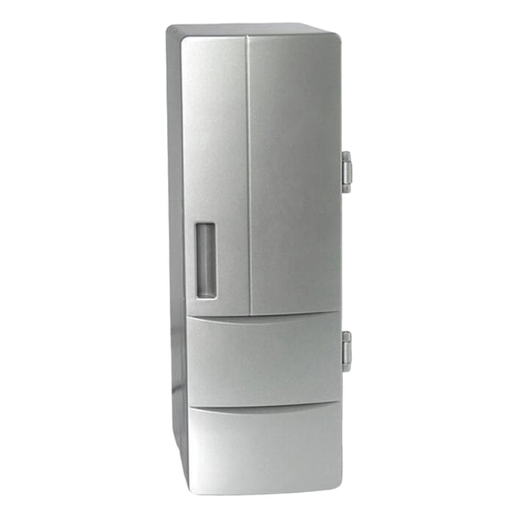 Refrigerador Genérico Para Automóvil, Mini Refrigerador USB Para Conducir En Dormitorios, Alimentos, Bebidas, Plata