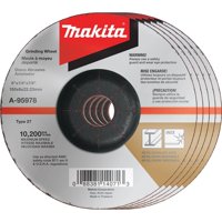 Muela Abrasiva Makita Inox 36 Grit 6 X 0.6 X 2.2 Cm 5 Unidades