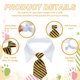 thumbnail image 3 of Collar de Perro con Pajarita Uxcell, Lazo de Esmoquin Lindo con Collar Blanco Ajustable Hecho a Mano para Mascotas Formales (Negro y Amarillo, S), para Cachorros Medianos/Boda, 3 of 7