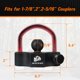 thumbnail image 2 of Candado de enganche para remolque METOWARE universal de alta resistencia con 2 llaves, 2 of 7