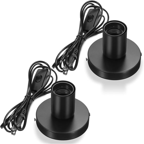 Base de lámpara Tuanse Tuanse63 E26 E27 110 V 6 ft, 2 piezas