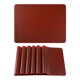 thumbnail image 1 of REGALWOVEN Juego de 6 Manteles Individuales de Silicona para Decoración de Mesa de Comedor de Cocina Marrón 16*12in, 1 of 7