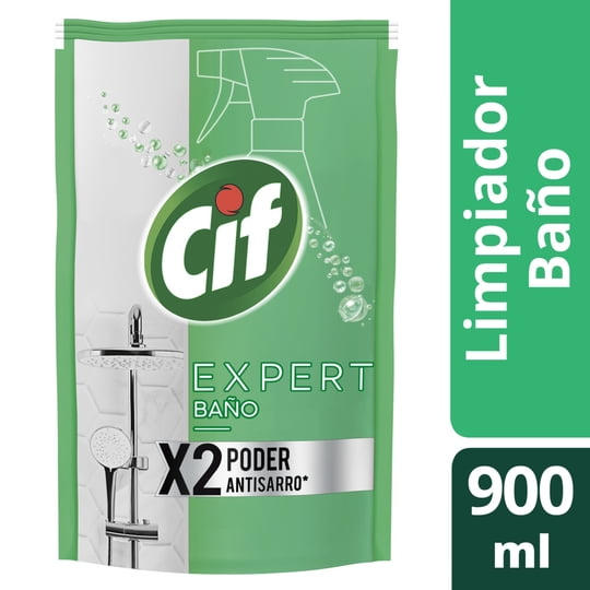 Limpiador Líquido Desinfectante Baños Recarga Doypack 900 ml Cif