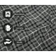 thumbnail image 3 of Juego de cama de tamaño completo Bliss Casa de franela, 4 piezas, gris, 3 of 8