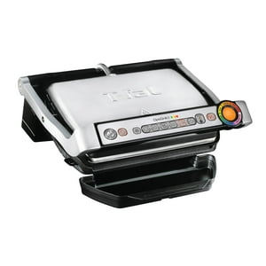Parrilla Eléctrica T-Fal Optigrill De Acero Inoxidable Para 4 Porciones