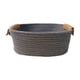 thumbnail image 3 of Cesta de almacenamiento tejida de algodón, cesta de frutas, práctica cesta de Picnic, cesta de Picnic para aperitivos, frutas, vacaciones, granja, año Gris S, 3 of 5