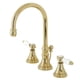 thumbnail image 1 of Grifo Kingston Brass Bel-Air KS2982BPL de instalación amplia en latón pulido, 1 of 9