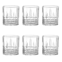 Allegra - Display 6 Vasos Bajos Modelo Birmingham De 330Ml Trago Jugo