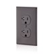 thumbnail image 4 of Enchufe Leviton T5820, 20 A, 125 V, resistente a manipulaciones, color marrón, 4 of 4