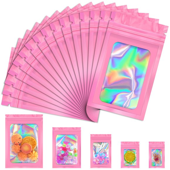 Bolsas de Almacenamiento de Alimentos Jetmore 8x13 cm Rosa 100 unidades