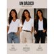 thumbnail image 3 of Polera Cuello V 100% Algodon Manga Corta Basicas Estampar Blanco M-l Lisa, 3 of 3