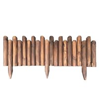 Crusec - Valla De Madera Flexible Para Jardin Bordes Exteriores