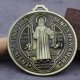 thumbnail image 1 of Medalla de san benito 12.7 cm amuleto metalico medallon, 1 of 5