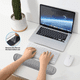 thumbnail image 5 of Protector de muñeca para teclado de espuma viscoelástica ultrafina Almohadilla de muñeca ergonómica de gel suave adecuada para computadora, portátil, oficina, juegos, mecanografía, 5 of 5