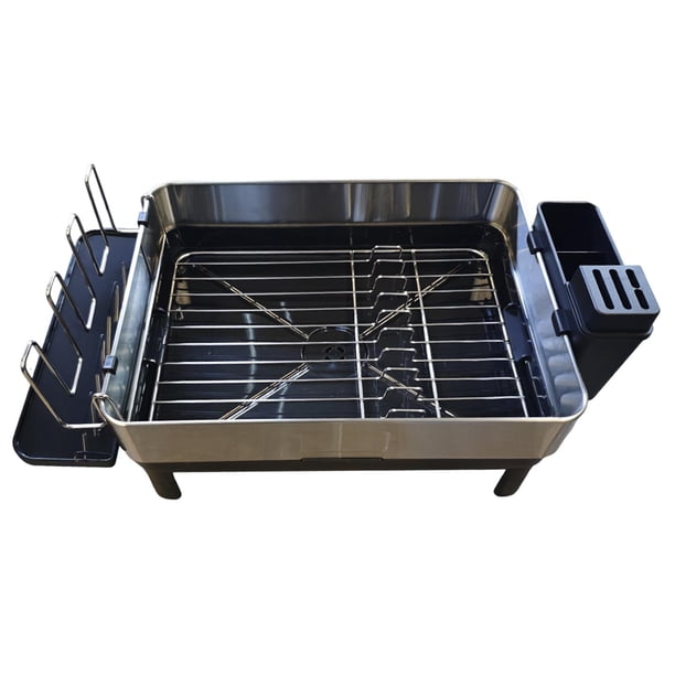 Escurridor de platos, portavasos, estante para fregadero, práctico estante de cocina de metal con escurridor, bandeja escurridora para restaurante, bu