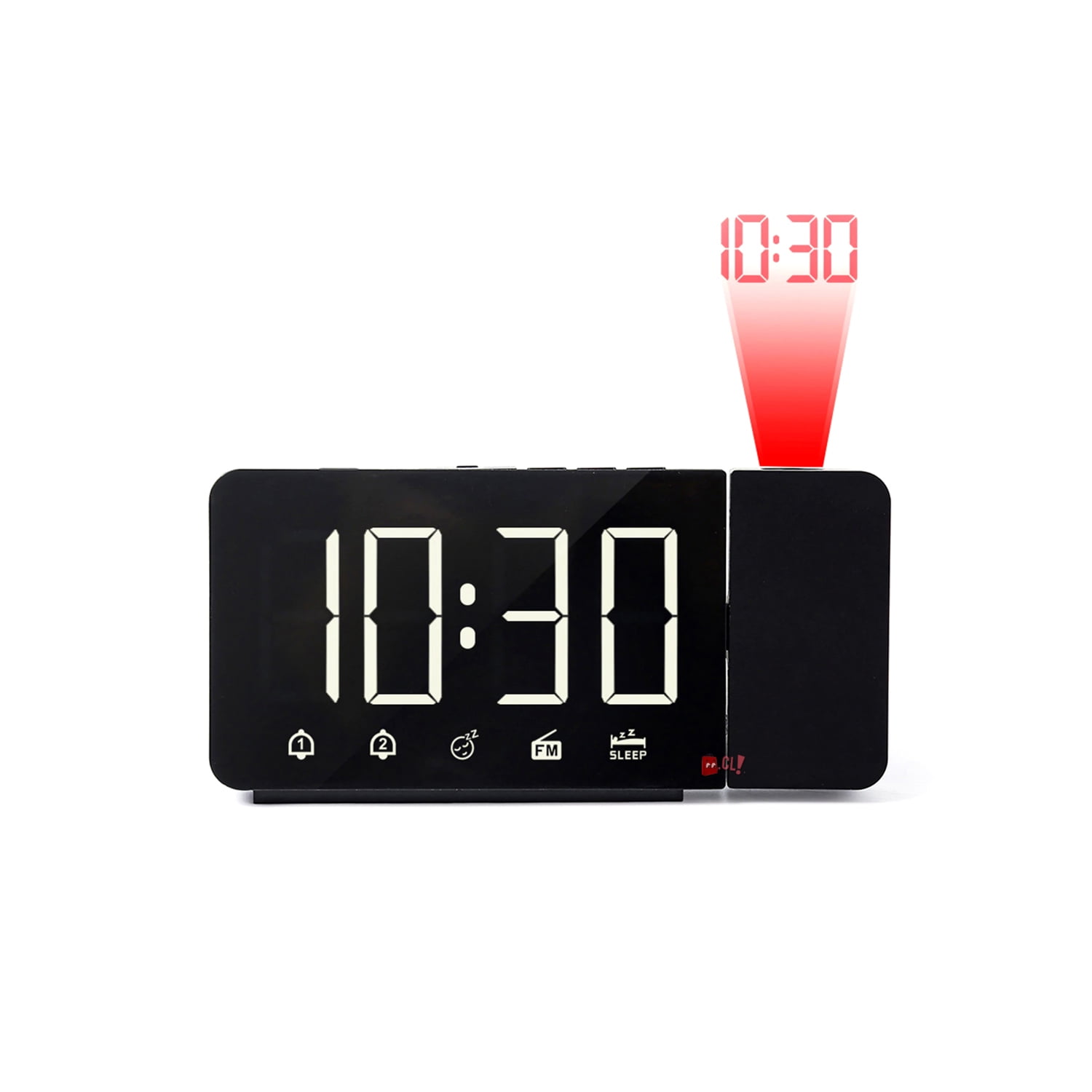 Puntostore - Radio Reloj Con Proyección De Hora Y Pantalla Led