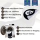 thumbnail image 2 of Alfombra Slothy Fafi 81 cm blanco y negro con diseño de bola 8, 2 of 6