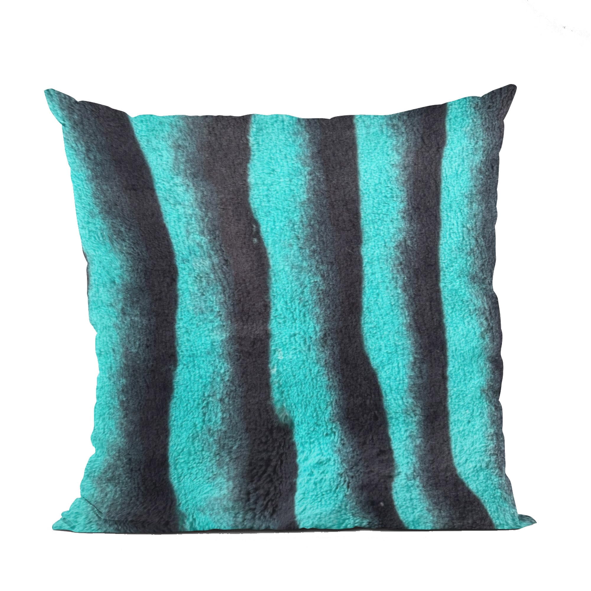 Plutus Brands - Cojín Plutus, Piel Sintética Del Océano Salvaje, Azul Verdoso, 45 X 45 Cm