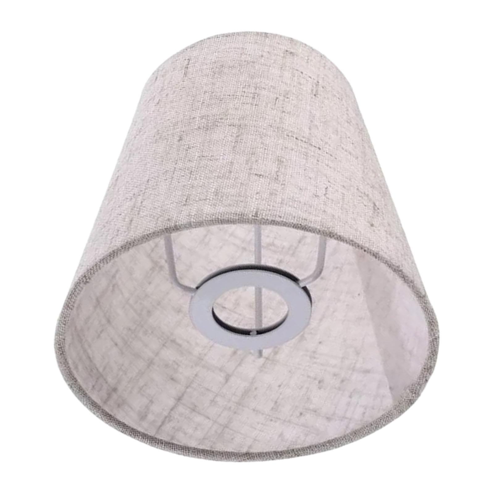 Magideal - Pantalla De Arpillera E14, Lámpara De Pie De Repuesto, Cubierta De Lámpara De Araña Moderna, Pantalla De Lámpara De Pie Para Granja, Apartamento, Bar Gris