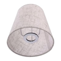 Magideal - Pantalla De Arpillera E14, Lámpara De Pie De Repuesto, Cubierta De Lámpara De Araña Moderna, Pantalla De Lámpara De Pie Para Granja, Apartamento, Bar Gris