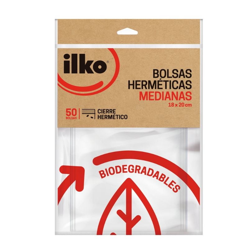 Ilko - Bolsas Herméticas Colación Reutilizable 18X20 Cm