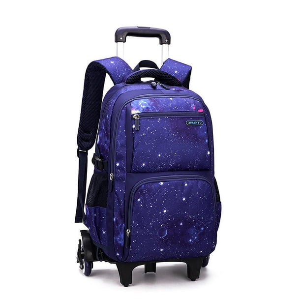 with Lunch Box Trolley School Bags Rolling Backpack for Boys Wheeled Bag Carry On Kids' Luggage Primary Junior High School Bag