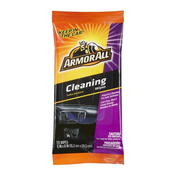 Toallitas limpiadoras para interiores de automóviles Armor All, 20 unidades, 18242 W