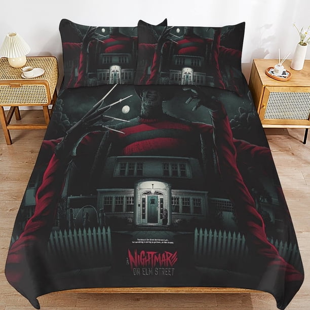 Nightmare_On_Elmtreet Fredd_y Nightmare_On_Elmtreet Bedding Set Sheet Set for Kids Adults,All Season Lightweight