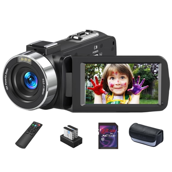 Cámara de video Yuejewlry 8K 64MP 18X Zoom Pantalla táctil de 3.0"