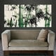 thumbnail image 1 of Set Of 3, Unframed Lucky Green Bamboo Canvas Painting, Hd Printed Canvas Painting, Modular Pictures Wall Art, Pictures Posters Canvas Art For Living Room Bedroom, Home Decor, 16x24inch, 1 of 2
