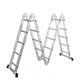 thumbnail image 4 of Escalera Aluminio Multiuso 5,7 Mts. 20 peldaños QRubber, 4 of 5
