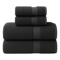 Aura Zeus - Set De 4 Toallas De Baño Algodon 500Gr Cuerpo Mano Grande Az Gris Gris