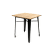 thumbnail image 2 of Comedor Tolix Mesa Cuadrada 70x70cm Y 4 Sillas Tolix Asiento Madera, 2 of 4