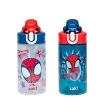 Botella De Agua Zak Designs Marvel Spider-Man Sage Kids, 480 Ml, Paquete De 2