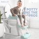 thumbnail image 4 of Asiento de entrenamiento para ir al baño Jool Baby con escalera ajustable color aqua, 4 of 8
