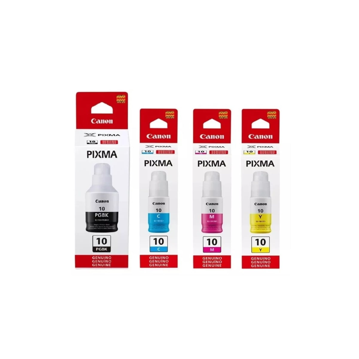 Pack Tintas Canon Gi-10 Originales N/m/c/y