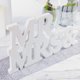 thumbnail image 5 of Set de letreros decorativos Super Z Outlet Mr & Mrs, 5 of 5